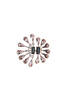 Rose Gold Finish Swarovski Crystal Ring