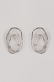 Gold Plated Swarovski Stone Hoop Earrings