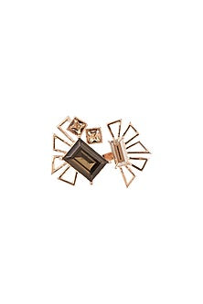 Rose Gold Finish Swarovski Ring