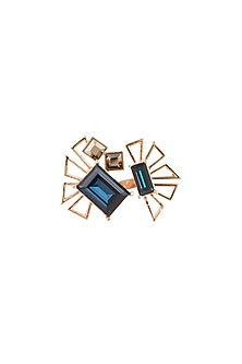 Rose Gold Finish Swarovski Crystals Ring