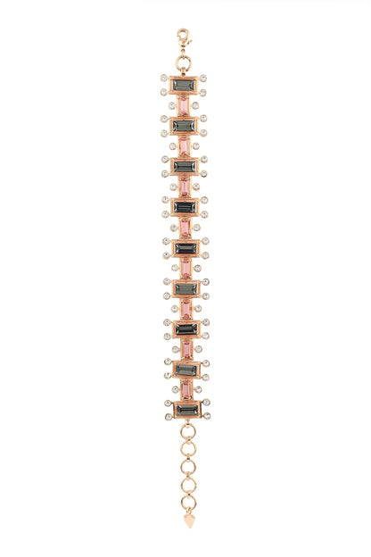 Gold Finish Swarovski Bracelet