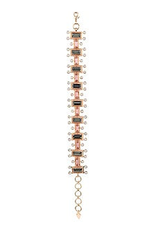 Gold Finish Swarovski Bracelet