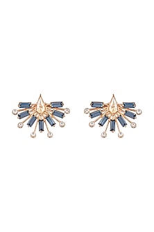 Rose Gold Finish Stud Earrings