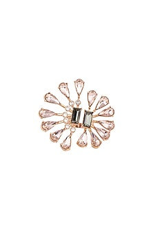 Rose Gold Finish Swarovski Ring