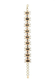 Gold Finish Swarovski Crystal Bracelet