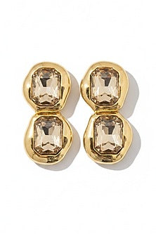 Gold Plated Austrian Crystal Dangler Earrings