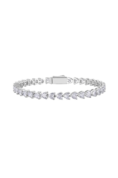 Silver Finish Austrian Crystal Bracelet