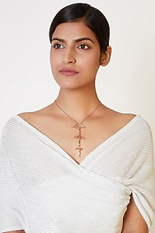 Rose Gold Finish Pendant Necklace