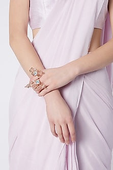 Rose Gold Finish Swarovski Ring