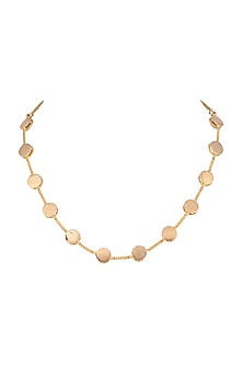 Gold Finish Swarovski Choker Necklace