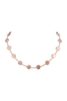 Rose Gold Finish Choker Necklace