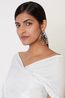 Rose Gold Finish Dangler Earrings