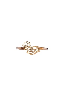 Gold Finish Swarovski Ring