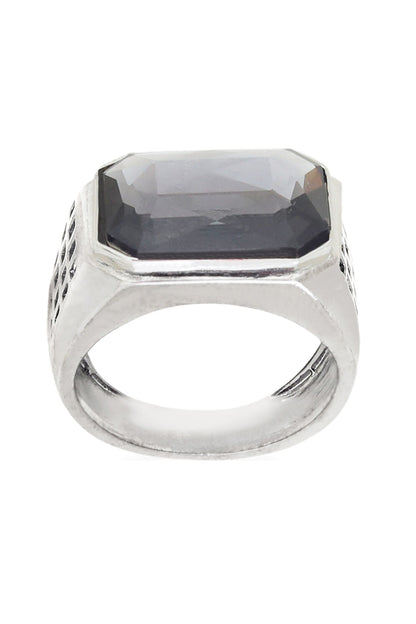 Cut Work Stone Embellished Ring 