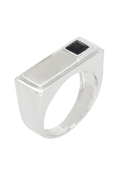 Rectangle Encrusted Ring 