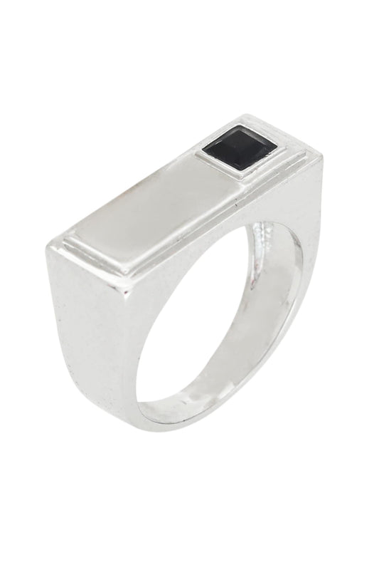 Rectangle Encrusted Ring 