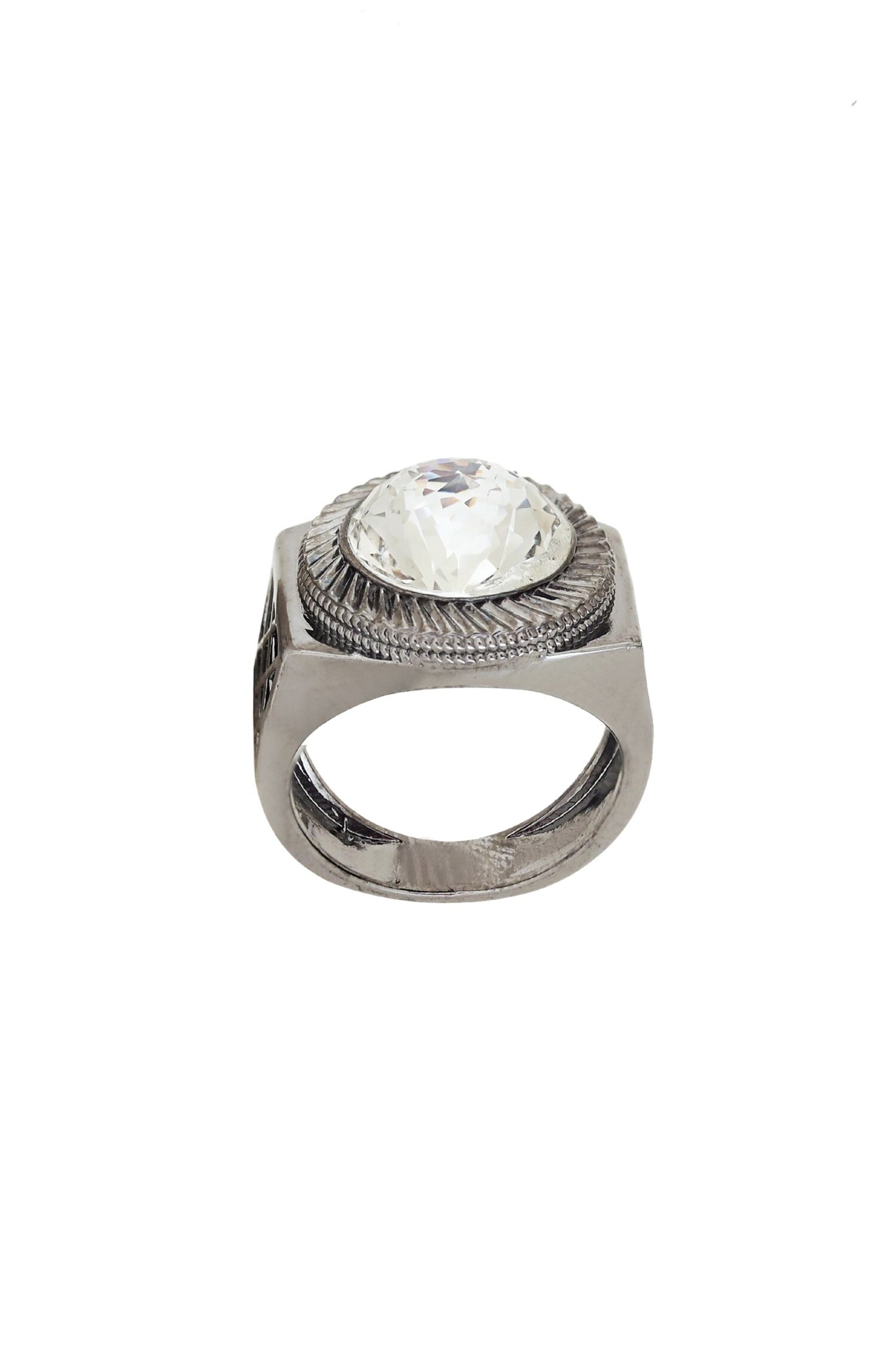 Stone Embellished Circular Ring 