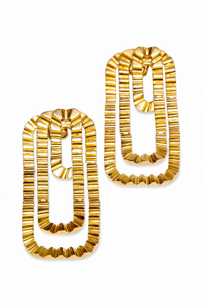 Gold Plated Brass Dangler Earrings