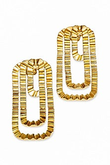 Gold Plated Brass Dangler Earrings