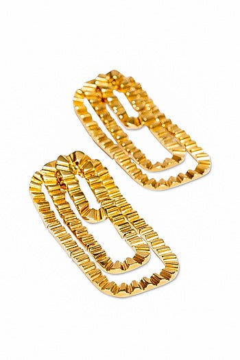 Gold Plated Brass Dangler Earrings