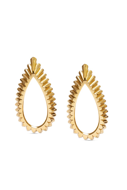 Gold Plated Floral Stud Earrings