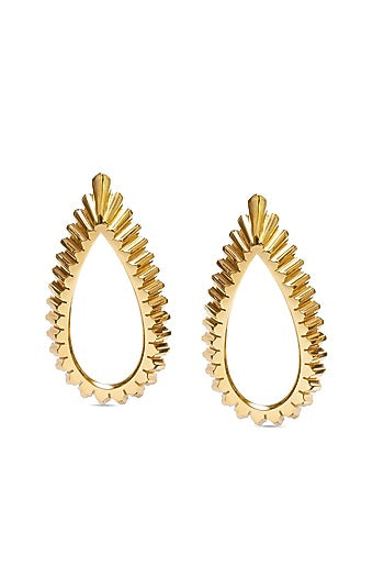 Gold Plated Floral Stud Earrings