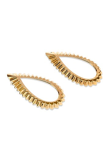 Gold Plated Floral Stud Earrings