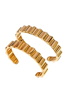 Gold Plated Ripple Bracelet