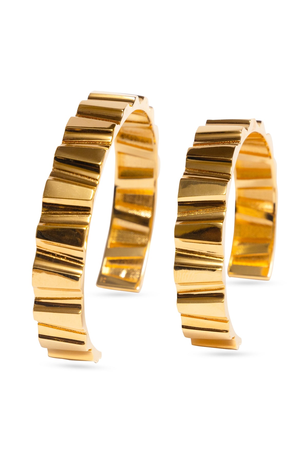 Gold Plated Ripple Bracelet