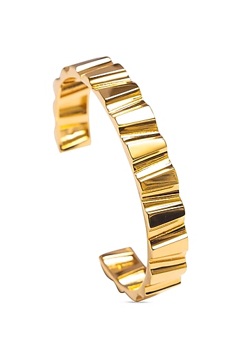 Gold Plated Ripple Bracelet