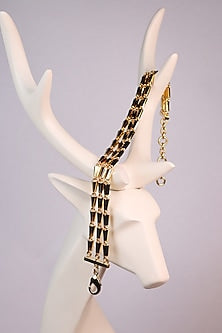 Gold Plated Brass Layered Bracelet