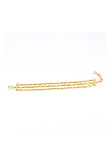 Gold Plated Brass Layered Bracelet