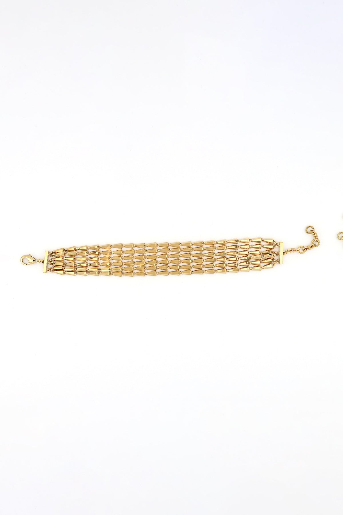 Gold Plated Brass Layered Bracelet
