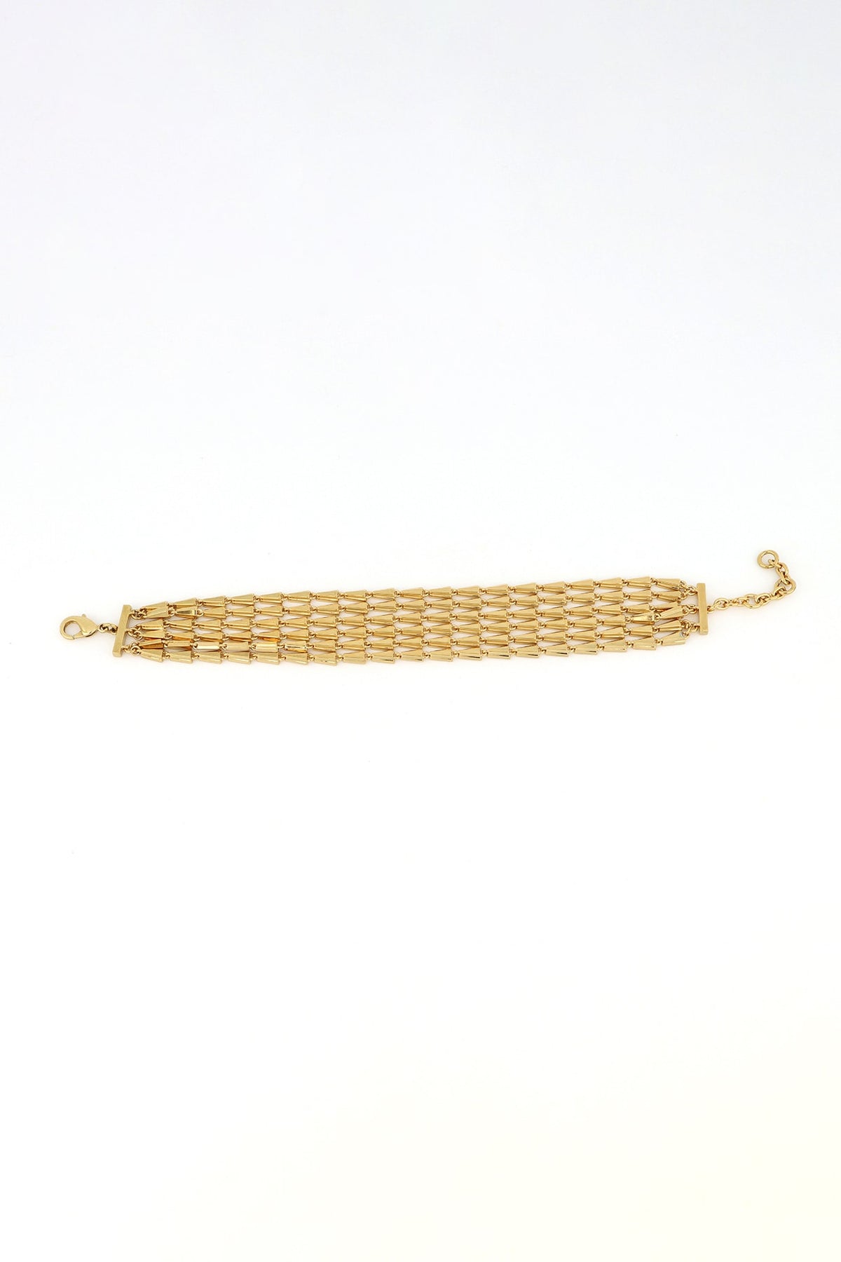 Gold Plated Brass Layered Bracelet