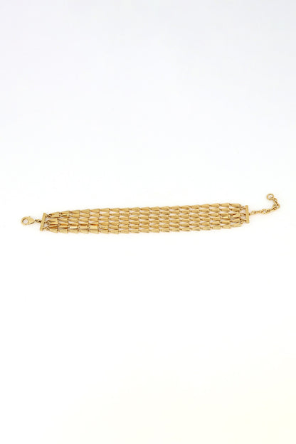 Gold Plated Brass Layered Bracelet