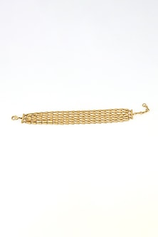Gold Plated Brass Layered Bracelet