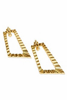 Gold Plated Brass Dangler Earrings