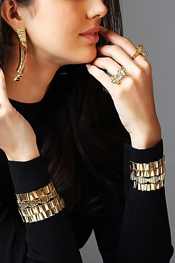 Gold Plated Brass Ring
