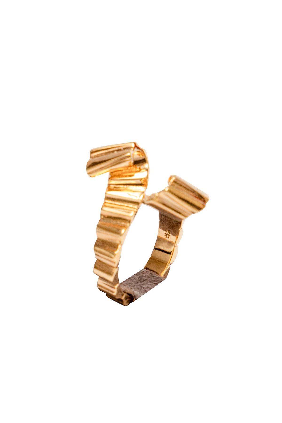 Gold Plated Brass Ring
