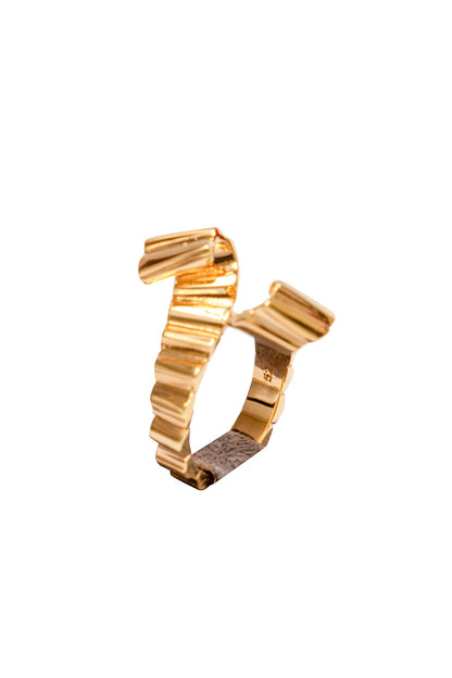 Gold Plated Brass Ring