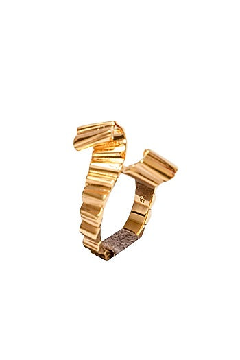 Gold Plated Brass Ring