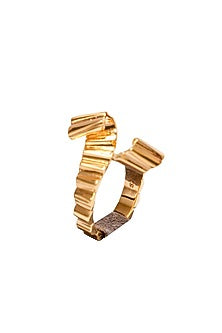 Gold Plated Brass Ring