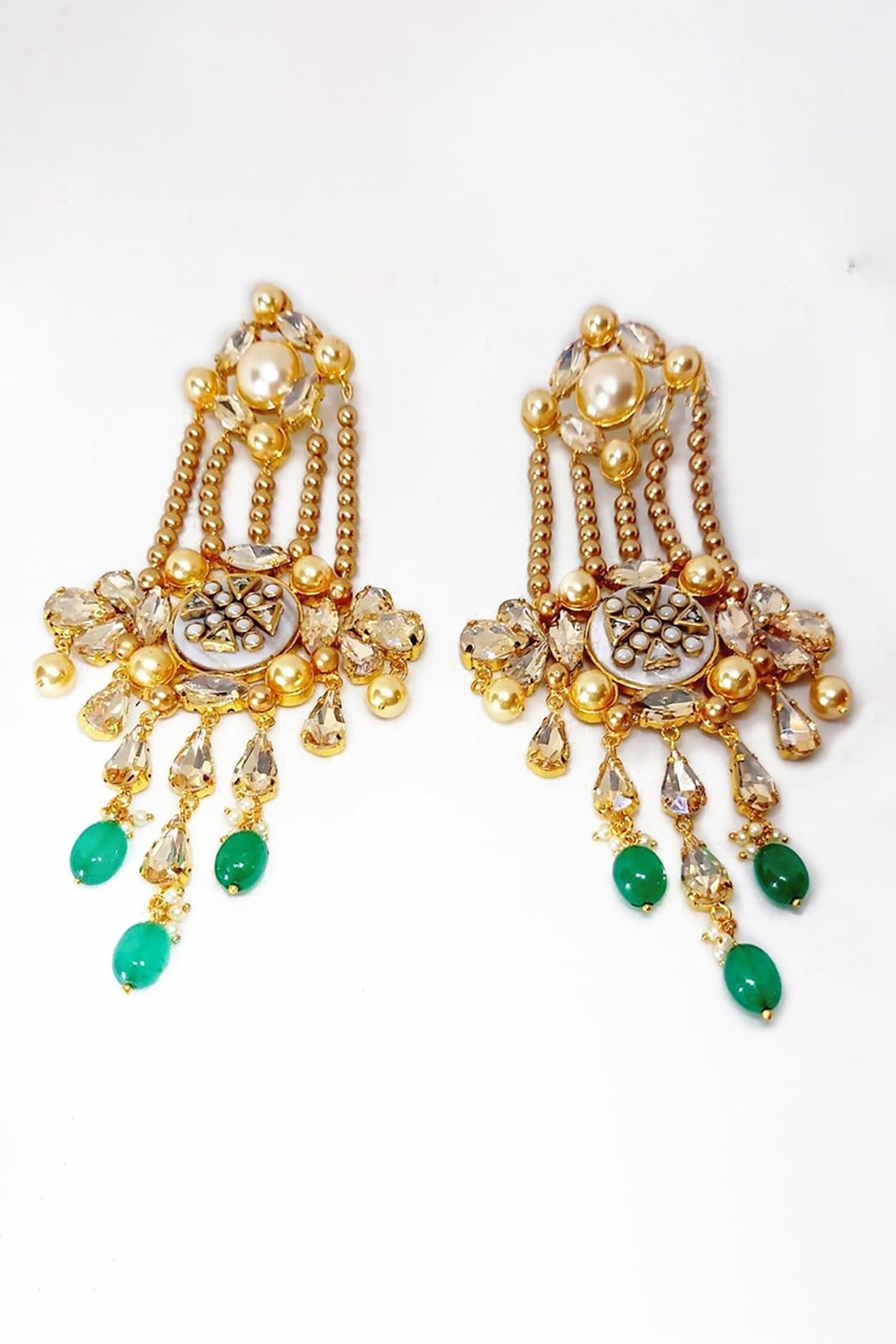Empress Handmade Embellished Earrings 
