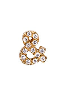 18kt Rose Gold Finish Round Diamond & Pendant