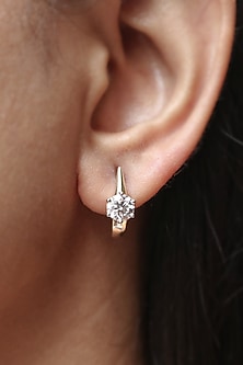 14kt Yellow Gold Lab Grown EF Diamond Stud Earrings