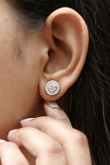 14kt Yellow Gold Lab Grown EF Diamond Stud Earrings
