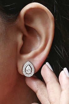 14kt Rose Gold Lab Grown EF Diamond Dangler Earrings