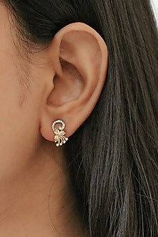 14kt Yellow Gold Lab Grown EF Diamond Stud Earrings