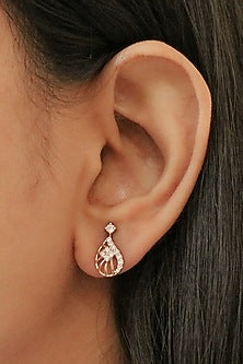 14kt Yellow Gold Lab Grown EF Diamond Stud Earrings