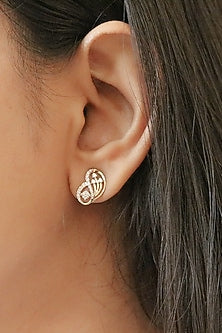 14kt Yellow Gold Lab Grown EF Diamond Stud Earrings